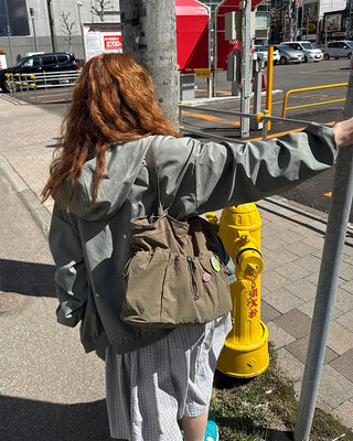 Soft String Shoulder Bag