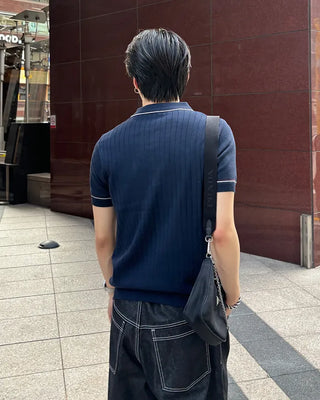Stitched short-sleeved shirt