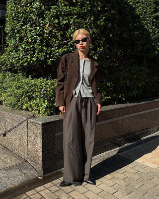 Basic camisole cardigan set