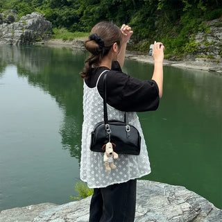 Layered sheer ribbon sleeveless top