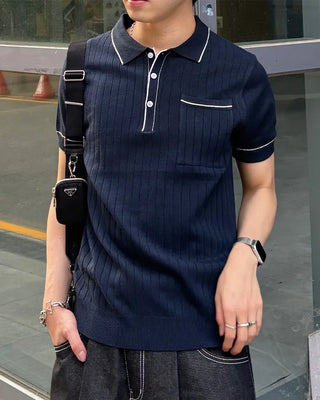 Stitched short-sleeved shirt