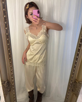 Lace Tank & Pants Lingerie Set