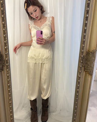 Lace Tank & Pants Lingerie Set