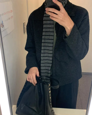 Border Slim Scarf