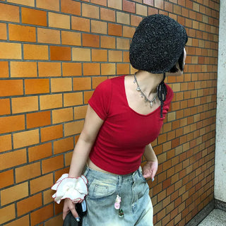 Square Rib Short-Sleeve T-Shirt