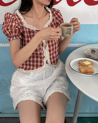 Shirred shorts