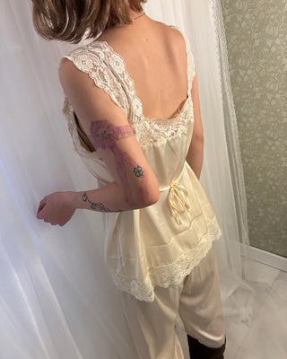 Lace Tank & Pants Lingerie Set