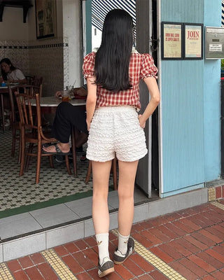 Shirred shorts
