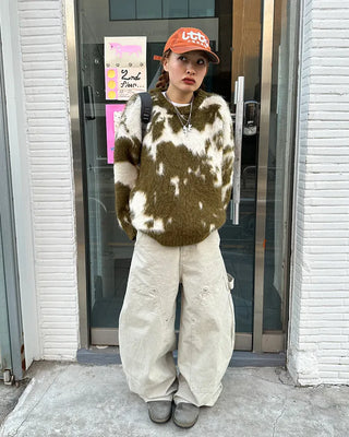 (Unisex) Double Knee Carpenter Balloon Pants
