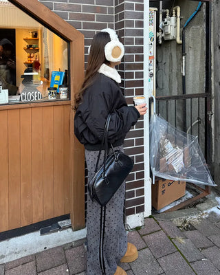 Sheepskin earmuffs