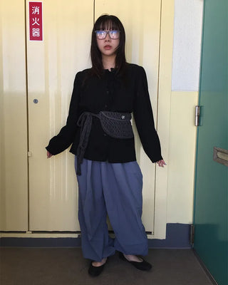 Fagoting Shoulder Frill Button Blouse