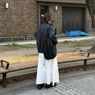 Oversized bomber jacket