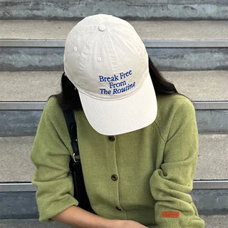 Lettering Stitch Cap