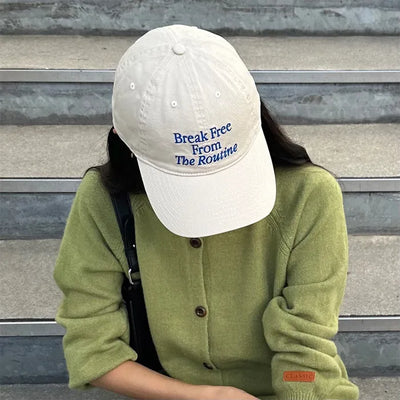 Lettering Stitch Cap
