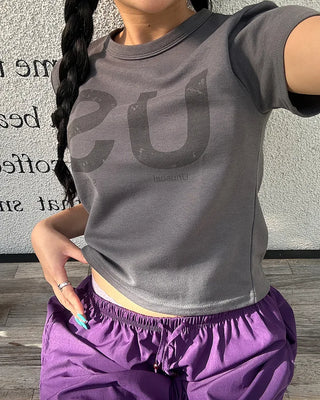 US Print Mini Short Sleeve T-Shirt