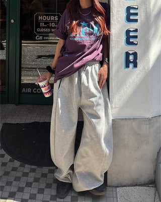 (Unisex) Center Seam Sweat Balloon Pants