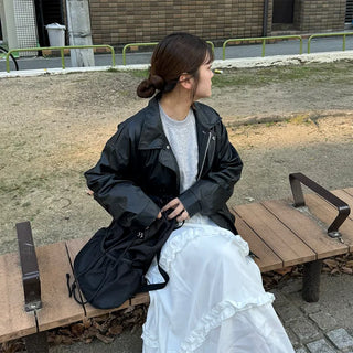 Oversized bomber jacket