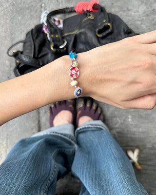 Unique button stone bracelet