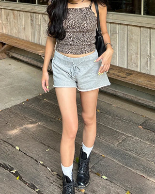 Cut-off very short sweatpants