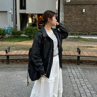 Oversized bomber jacket