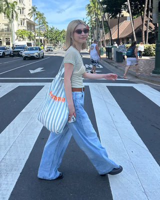 See-through slim half T-shirt