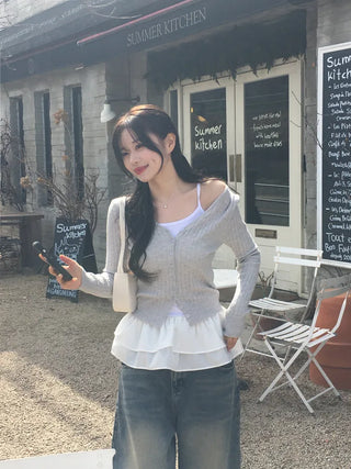 Ribbon shoulder bag