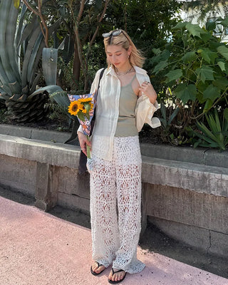 Wrinkle Sheer Loose Long Shirt