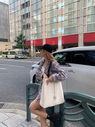 Oversized check shirt
