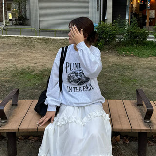 PUNTING print sweatshirt