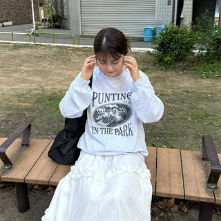 PUNTING print sweatshirt
