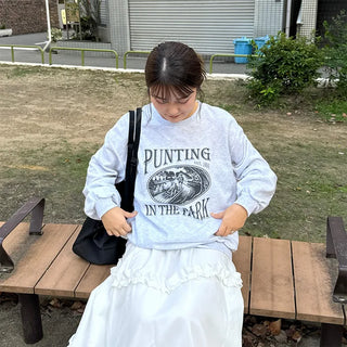 PUNTING print sweatshirt