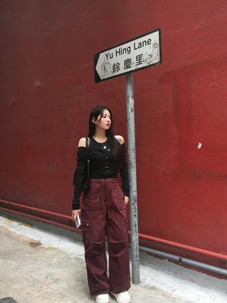 Half-belt leather shoulder bag