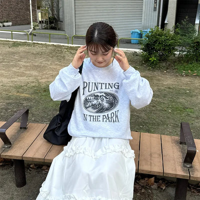 PUNTING print sweatshirt