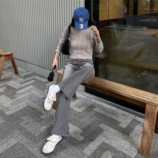 Cropped Cable Knit