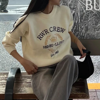 CREW Lettering Stitch Knit