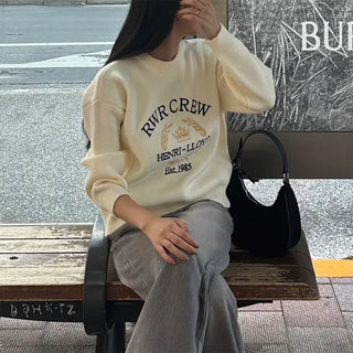 CREW Lettering Stitch Knit