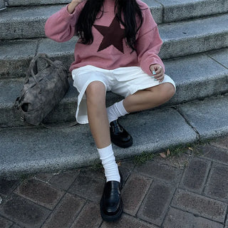 Round platform loafers