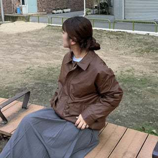 Oversized bomber jacket