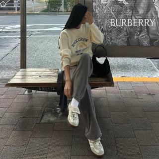 CREW Lettering Stitch Knit