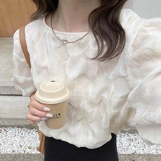 Wave short-sleeved top
