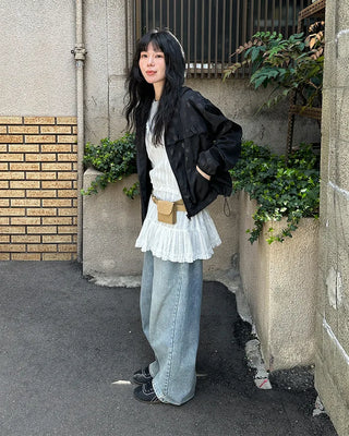 Suede-like pocket belt
