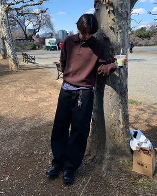 Big wide denim pants