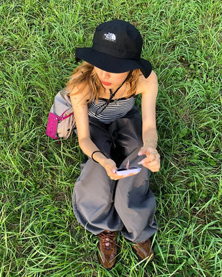 (Unisex) Elastic Waist Summer Cargo Jogger Pants