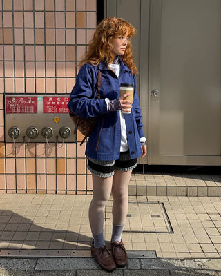 Flap pocket cotton jacket