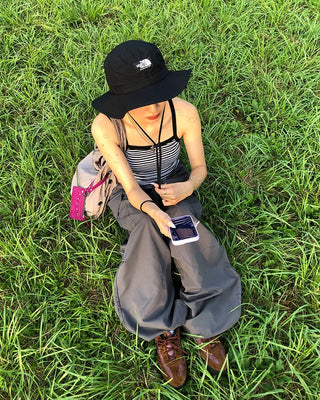 (Unisex) Elastic Waist Summer Cargo Jogger Pants