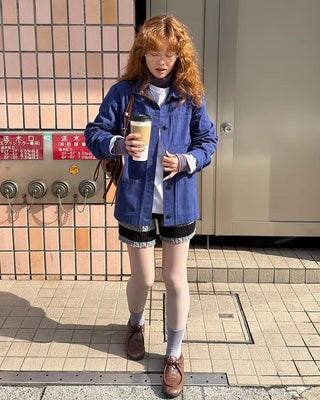 Flap pocket cotton jacket