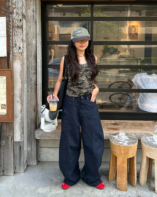 Double rivet line nylon bag