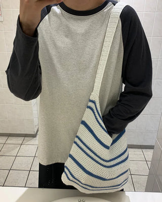Border knit eco bag