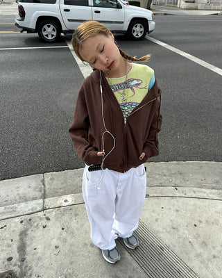 (ORIGINAL) Oversized Double Zip Hoodie (Fleece Lined)