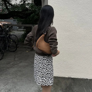 Leopard print skirt
